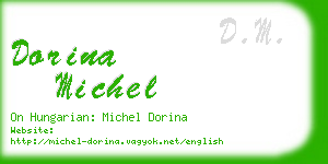 dorina michel business card